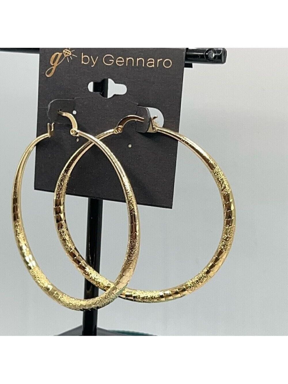 G by GennaroEtched Gold Hoops Earrings $16ea / 3 for $25